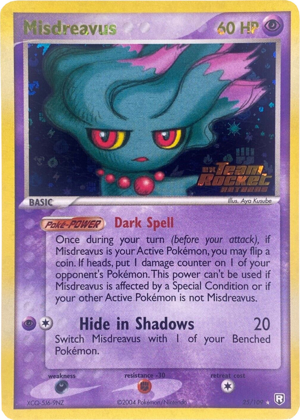 Misdreavus (25/109) (Stamped) [EX: Team Rocket Returns] | Gam3 Escape