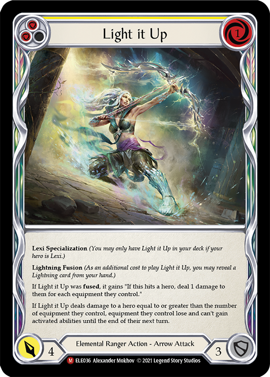 Light it Up [ELE036] (Tales of Aria)  1st Edition Rainbow Foil | Gam3 Escape