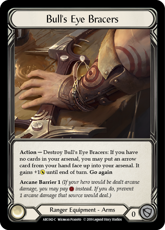 Bull's Eye Bracers [ARC042-C] 1st Edition Cold Foil | Gam3 Escape