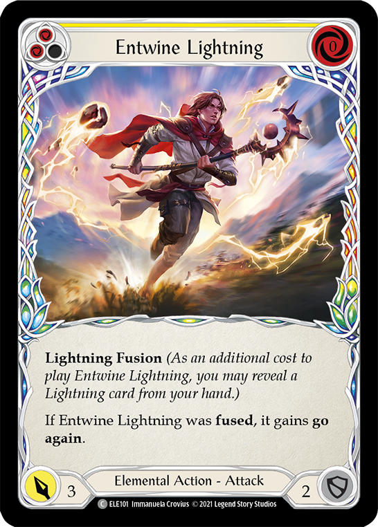 Entwine Lightning (Yellow) [ELE101] (Tales of Aria)  1st Edition Rainbow Foil | Gam3 Escape
