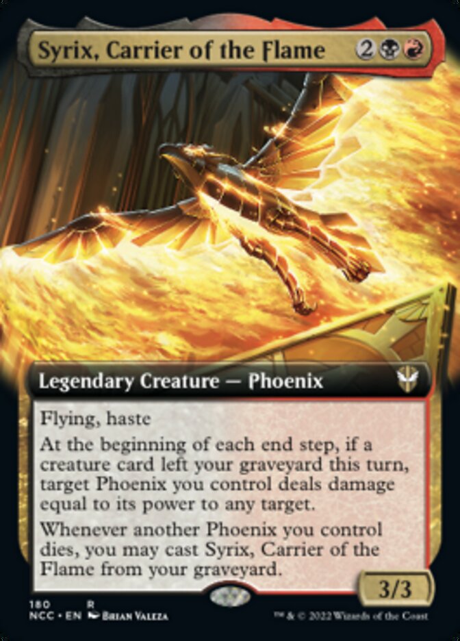 Syrix, Carrier of the Flame (Extended Art) [Streets of New Capenna Commander] | Gam3 Escape