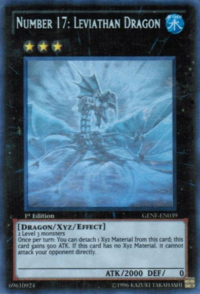 Number 17: Leviathan Dragon [GENF-EN039] Ghost Rare | Gam3 Escape