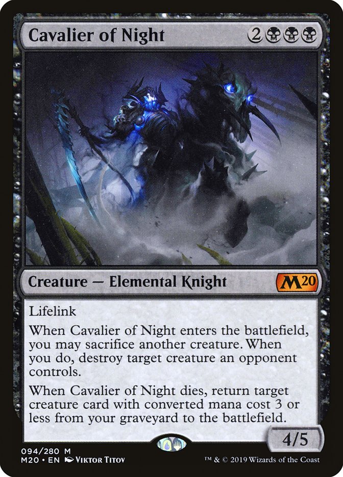 Cavalier of Night [Core Set 2020] | Gam3 Escape