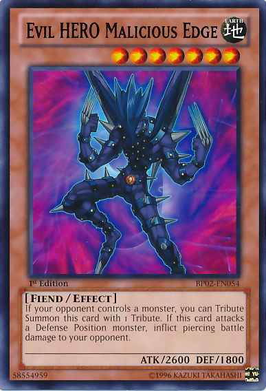 Evil HERO Malicious Edge [BP02-EN054] Rare | Gam3 Escape