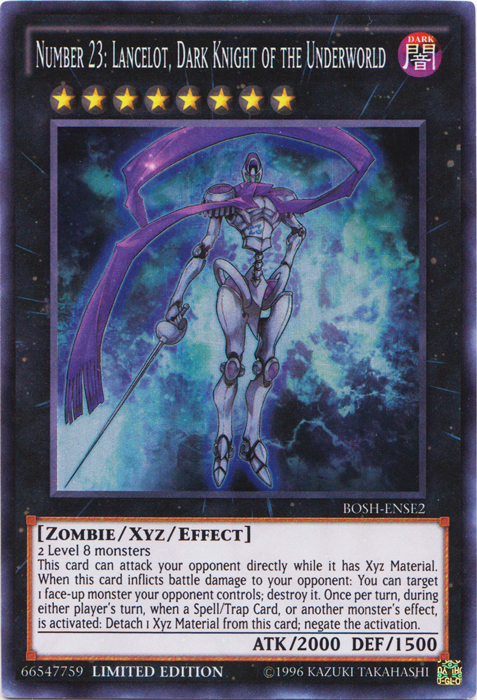 Number 23: Lancelot, Dark Knight of the Underworld [BOSH-ENSE2] Super Rare | Gam3 Escape