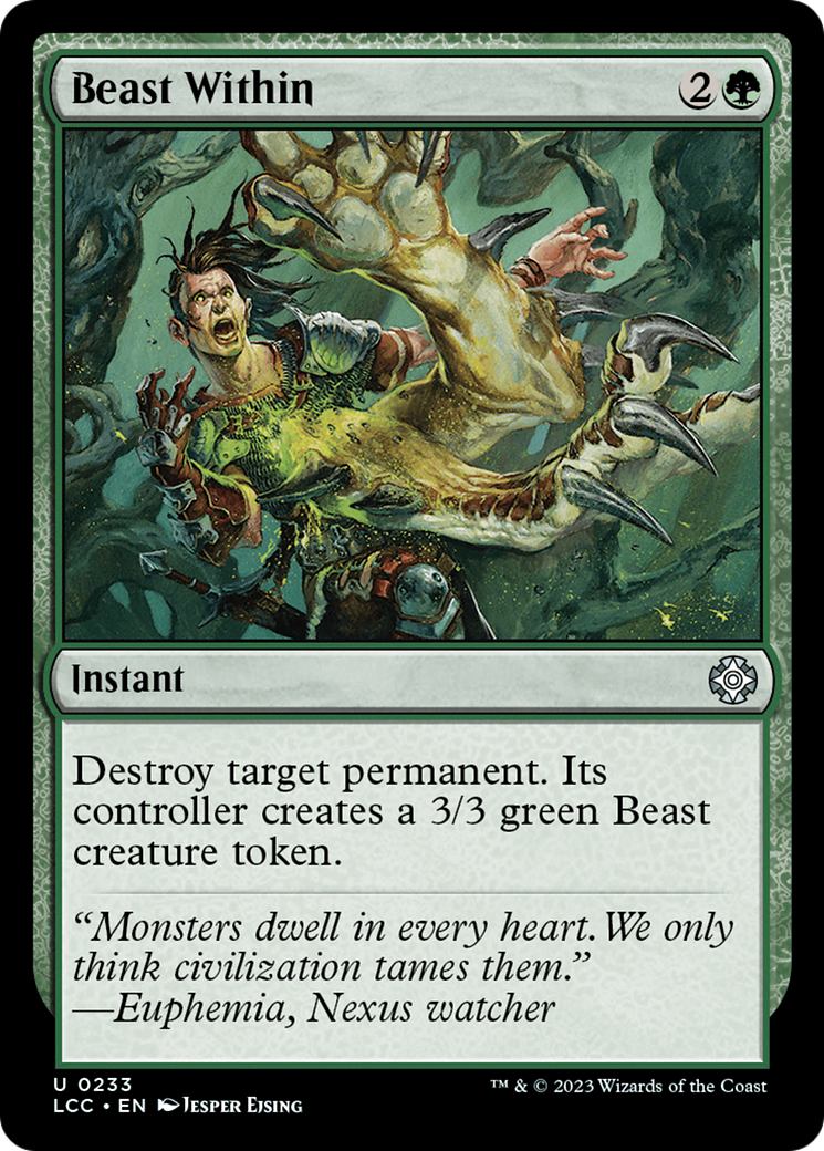 Beast Within [The Lost Caverns of Ixalan Commander] | Gam3 Escape