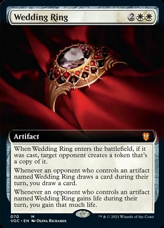 Wedding Ring (Extended) [Innistrad: Crimson Vow Commander] | Gam3 Escape