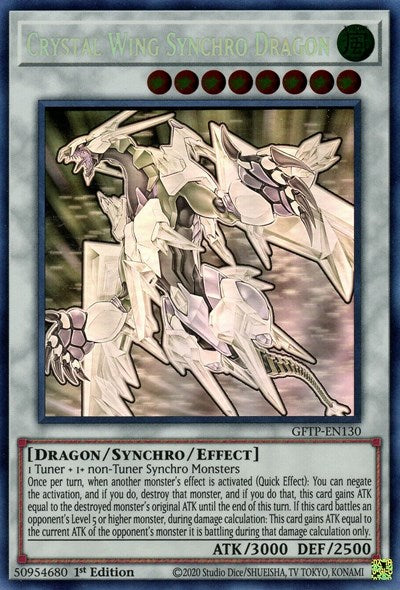 Crystal Wing Synchro Dragon [GFTP-EN130] Ghost Rare | Gam3 Escape
