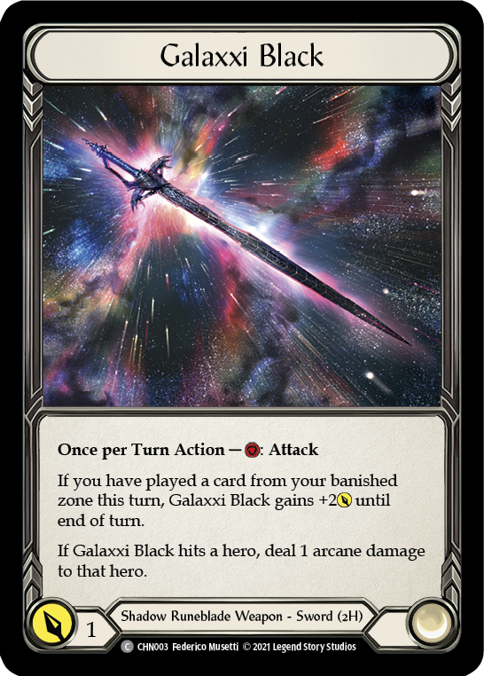 Galaxxi Black [CHN003] (Monarch Chane Blitz Deck) | Gam3 Escape