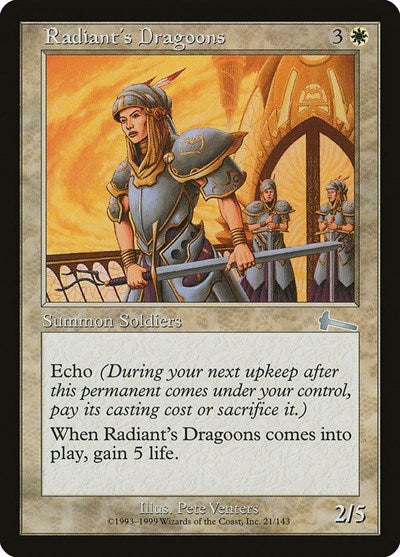 Radiant's Dragoons [Urza's Legacy] | Gam3 Escape