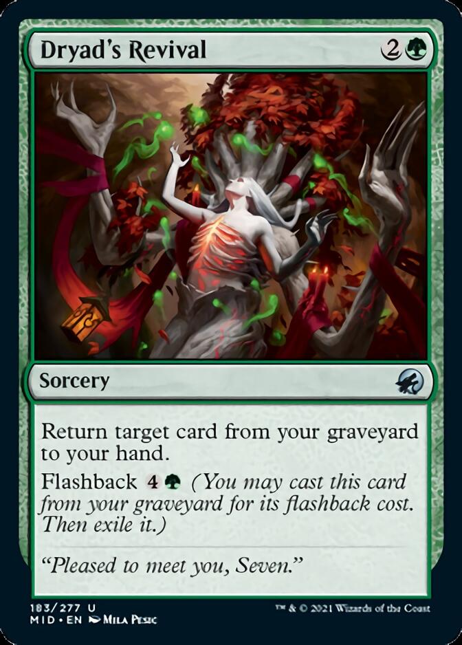 Dryad's Revival [Innistrad: Midnight Hunt] | Gam3 Escape