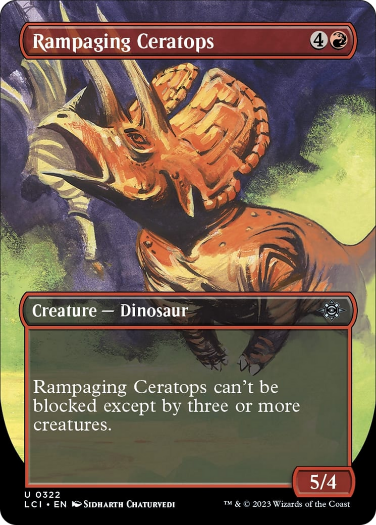 Rampaging Ceratops (Borderless) [The Lost Caverns of Ixalan] | Gam3 Escape