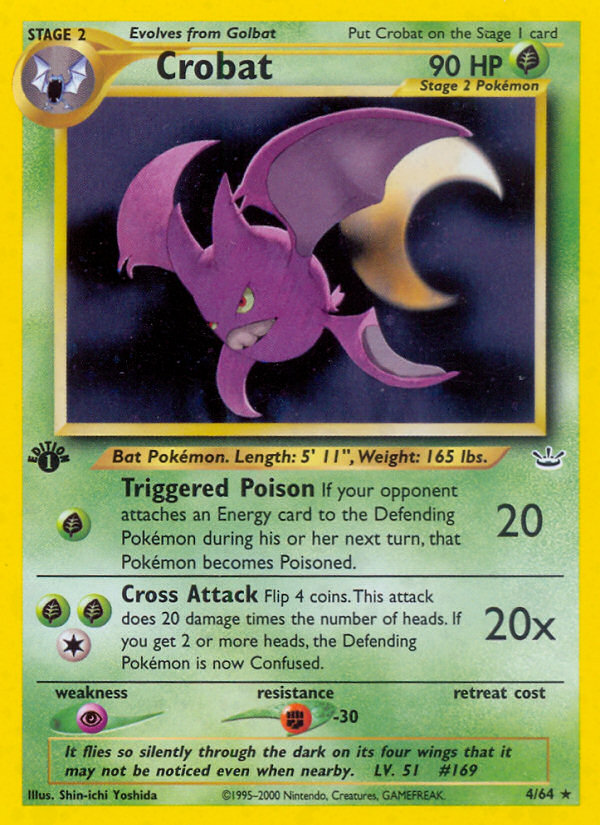 Crobat (4/64) [Neo Revelation 1st Edition] | Gam3 Escape