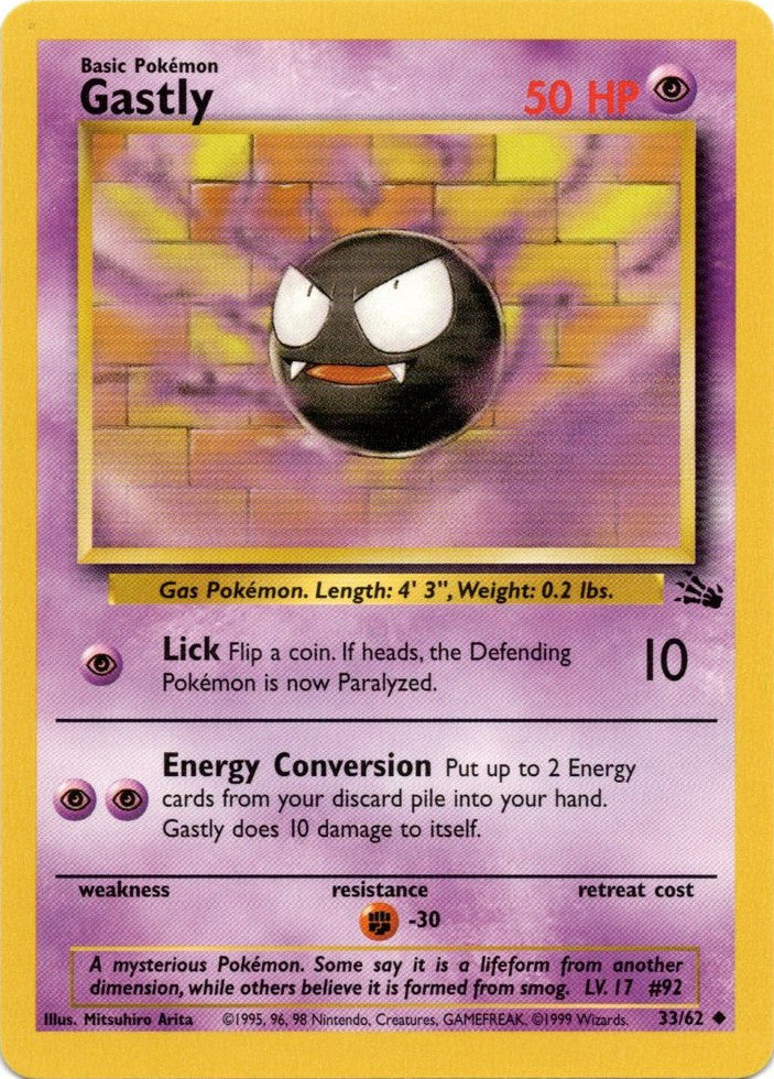 Gastly (33/62) [Fossil Unlimited] | Gam3 Escape