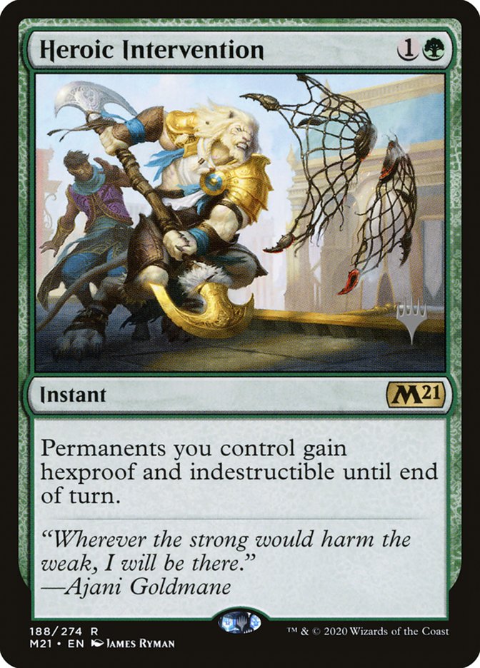 Heroic Intervention (Promo Pack) [Core Set 2021 Promos] | Gam3 Escape