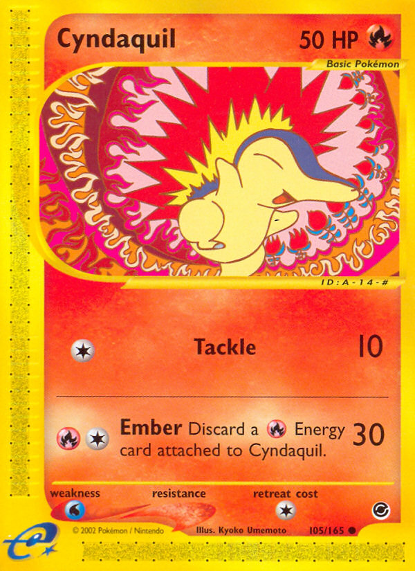Cyndaquil (105/165) [Expedition: Base Set] | Gam3 Escape