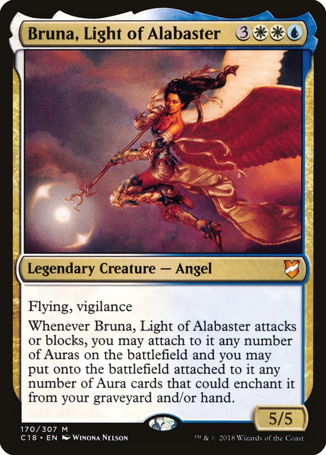 Bruna, Light of Alabaster (Oversized) [Commander 2018 Oversized] | Gam3 Escape