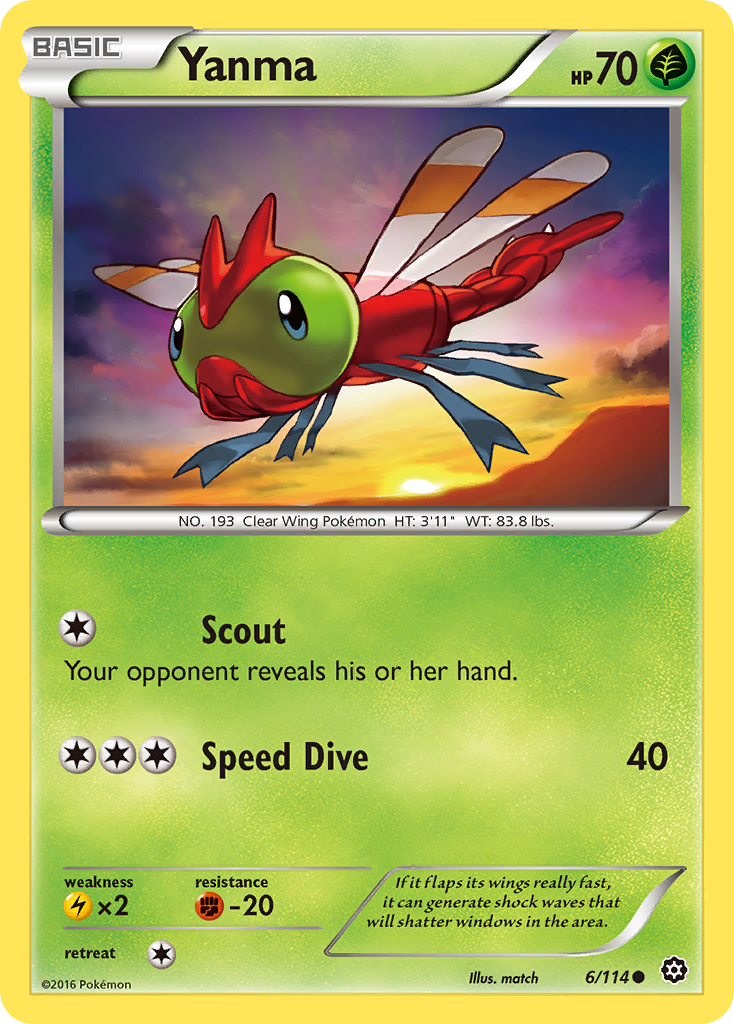 Yanma (6/114) [XY: Steam Siege] | Gam3 Escape