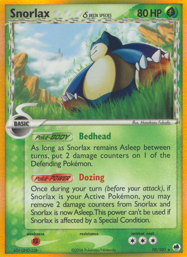 Snorlax (10/101) (Delta Species) [EX: Dragon Frontiers] | Gam3 Escape