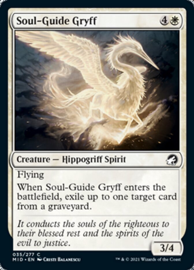 Soul-Guide Gryff [Innistrad: Midnight Hunt] | Gam3 Escape