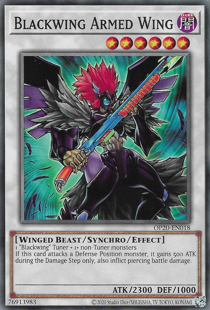 Blackwing Armed Wing [OP20-EN018] Common | Gam3 Escape