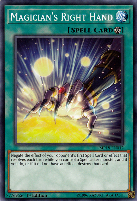 Magician's Right Hand [MP18-EN012] Common | Gam3 Escape