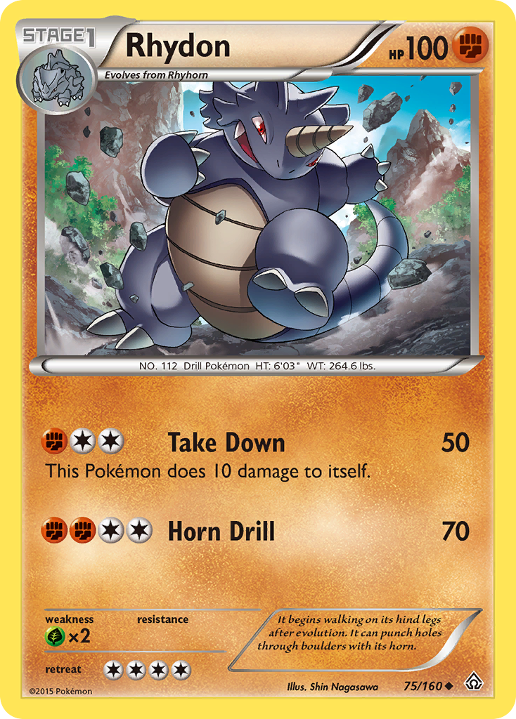 Rhydon (75/160) [XY: Primal Clash] | Gam3 Escape