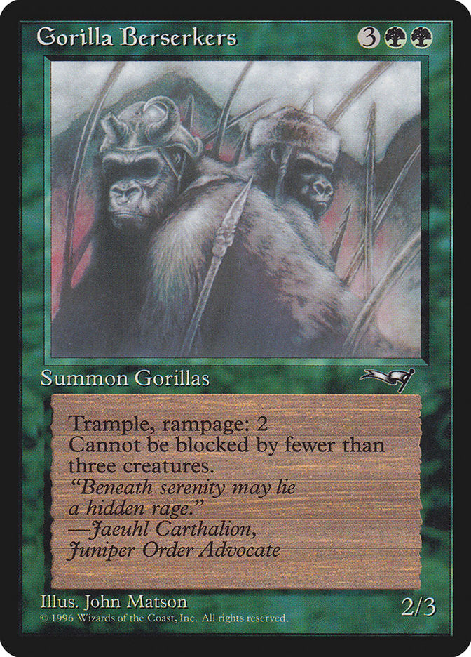 Gorilla Berserkers (Mouths Closed) [Alliances] | Gam3 Escape