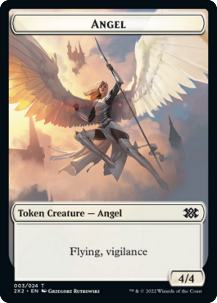 Elemental // Angel Double-sided Token [Double Masters 2022 Tokens] | Gam3 Escape