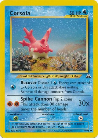 Corsola (37/75) [Neo Discovery Unlimited] | Gam3 Escape