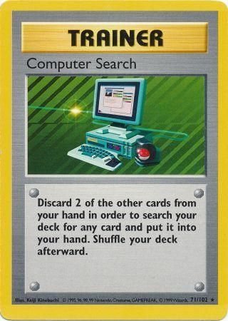 Computer Search (71/102) [Base Set Shadowless Unlimited] | Gam3 Escape