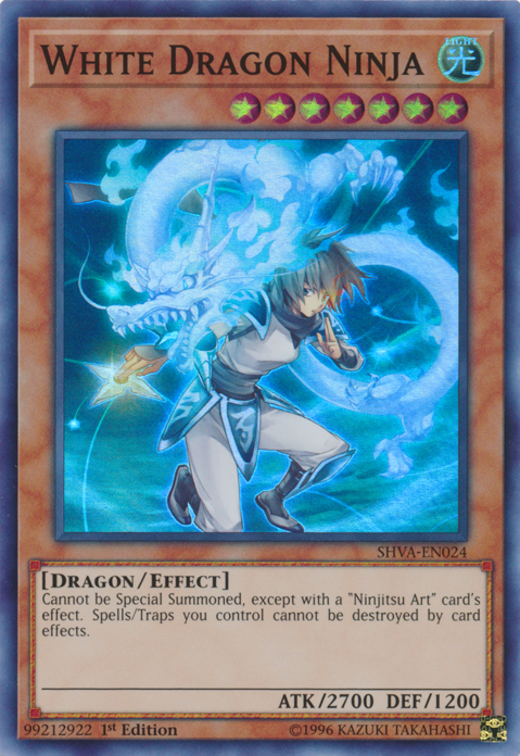 White Dragon Ninja [SHVA-EN024] Super Rare | Gam3 Escape