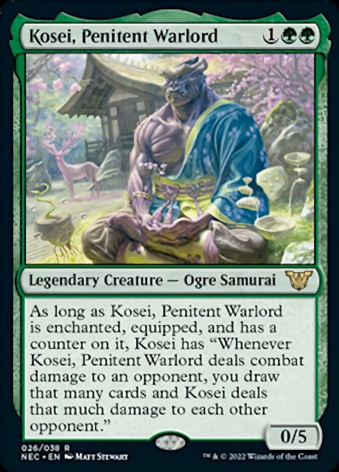 Kosei, Penitent Warlord [Kamigawa: Neon Dynasty Commander] | Gam3 Escape