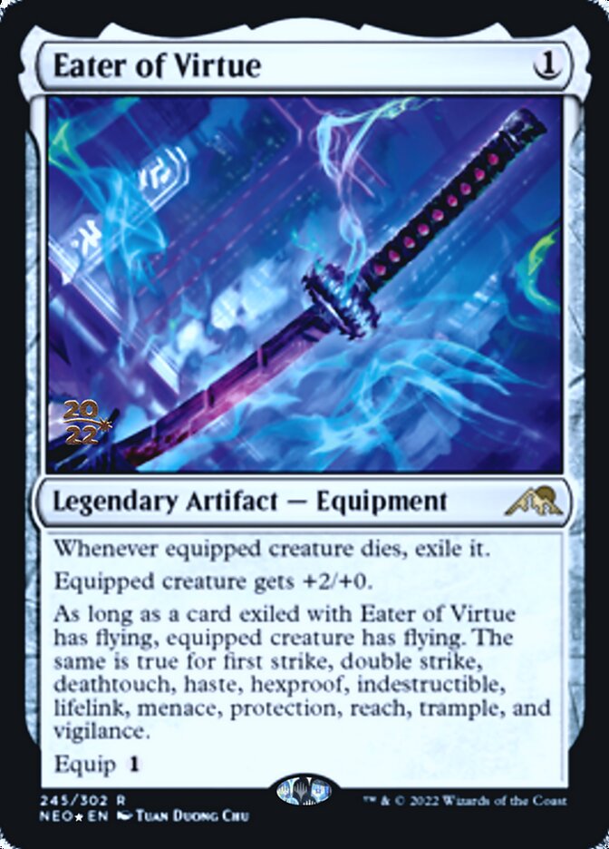 Eater of Virtue [Kamigawa: Neon Dynasty Prerelease Promos] | Gam3 Escape