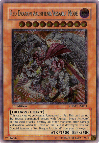 Red Dragon Archfiend/Assault Mode (UTR) [CRMS-EN004] Ultimate Rare | Gam3 Escape