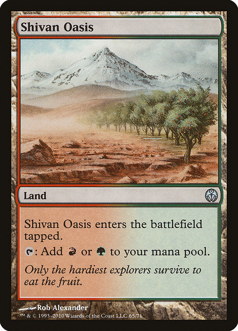 Shivan Oasis [Duel Decks: Phyrexia vs. the Coalition] | Gam3 Escape