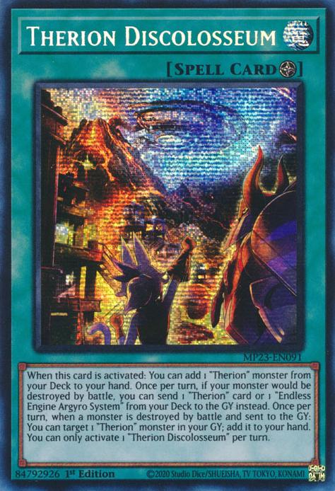 Therion Discolosseum [MP23-EN091] Prismatic Secret Rare | Gam3 Escape