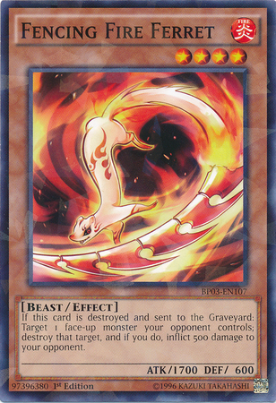 Fencing Fire Ferret (Shatterfoil) [BP03-EN107] Rare | Gam3 Escape