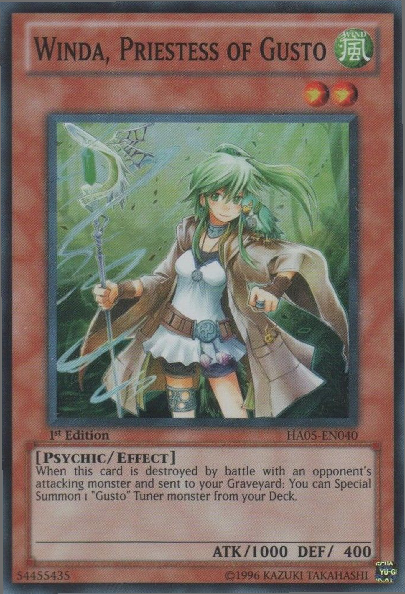 Winda, Priestess of Gusto [HA05-EN040] Super Rare | Gam3 Escape