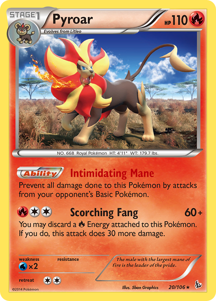 Pyroar (20/106) [XY: Flashfire] | Gam3 Escape