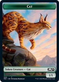 Cat (020) // Dog Double-sided Token [Core Set 2021 Tokens] | Gam3 Escape