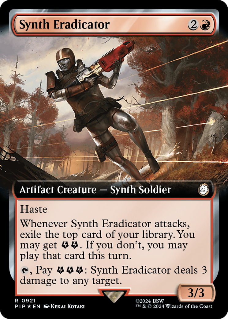 Synth Eradicator (Extended Art) (Surge Foil) [Fallout] | Gam3 Escape