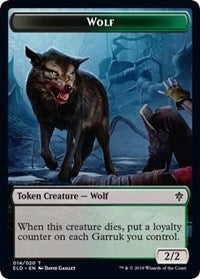 Wolf // Food (16) Double-sided Token [Throne of Eldraine Tokens] | Gam3 Escape