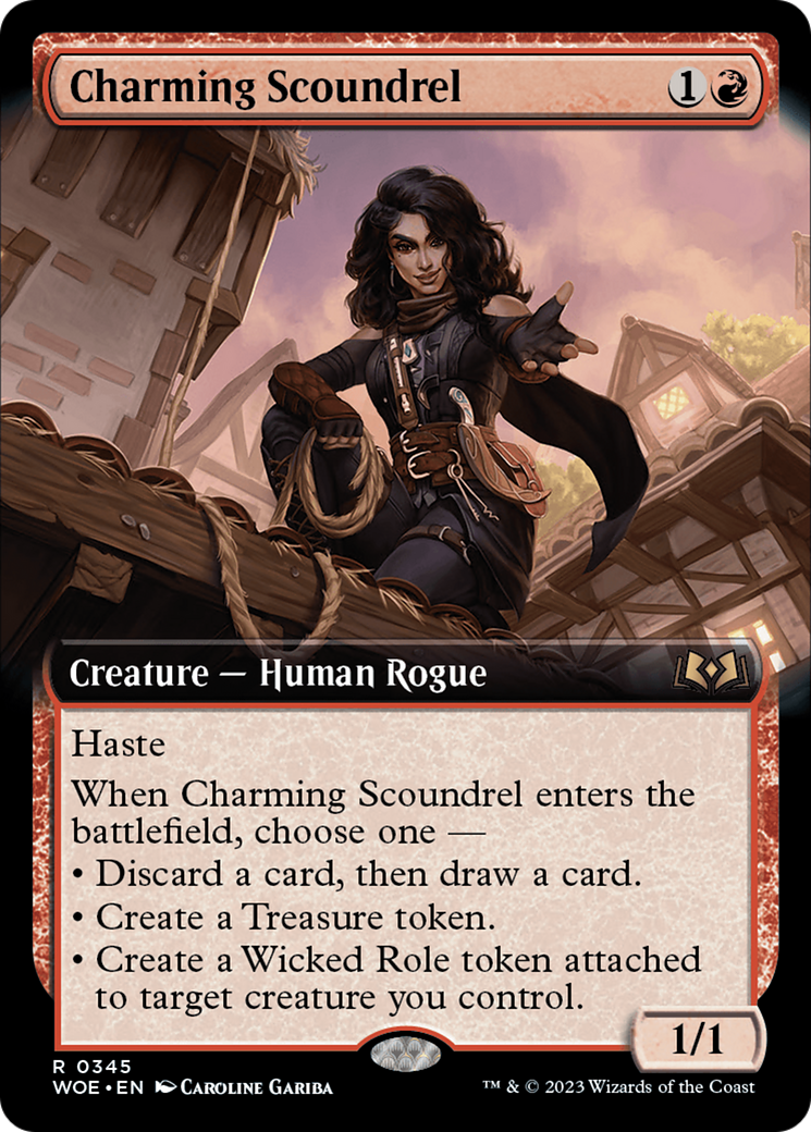 Charming Scoundrel (Extended Art) [Wilds of Eldraine] | Gam3 Escape