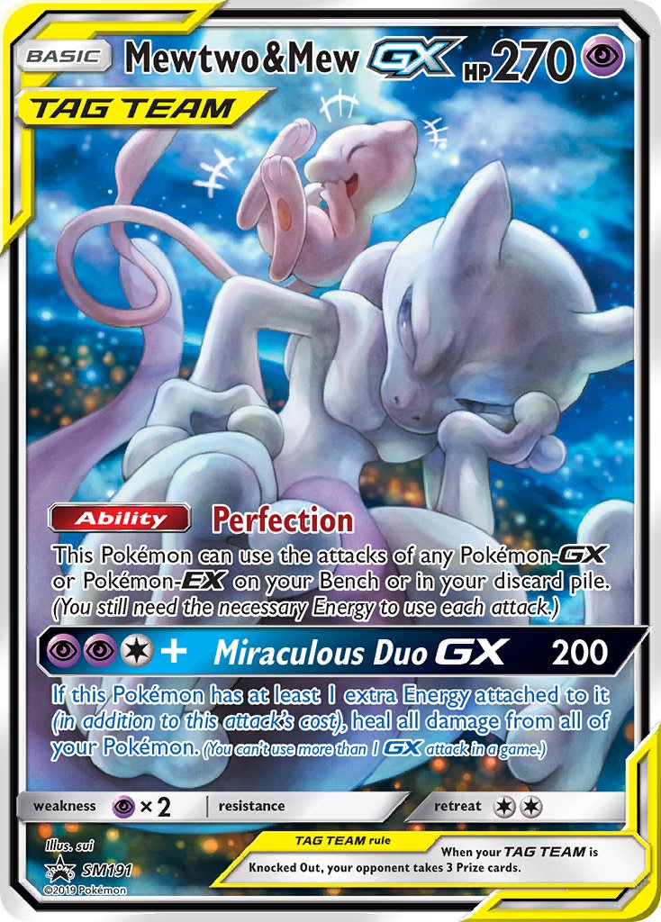 Mewtwo & Mew GX (SM191) [Sun & Moon: Black Star Promos] | Gam3 Escape