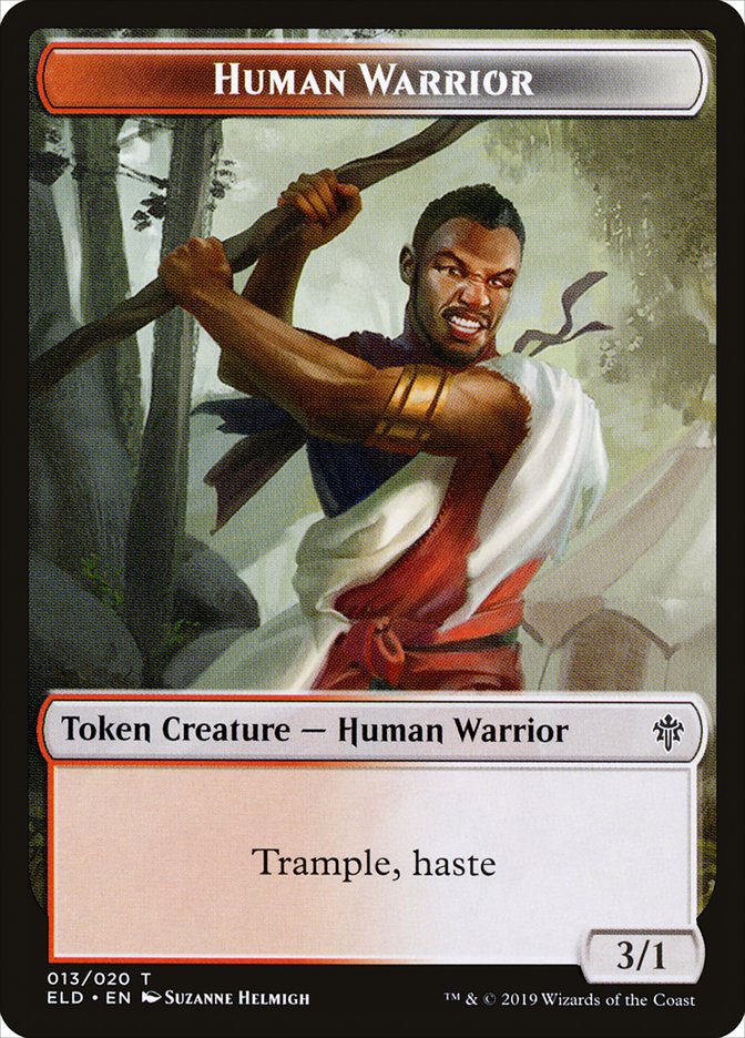 Human Warrior [Throne of Eldraine Tokens] | Gam3 Escape