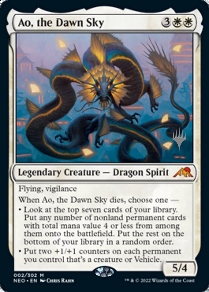 Ao, the Dawn Sky (Promo Pack) [Kamigawa: Neon Dynasty Promos] | Gam3 Escape