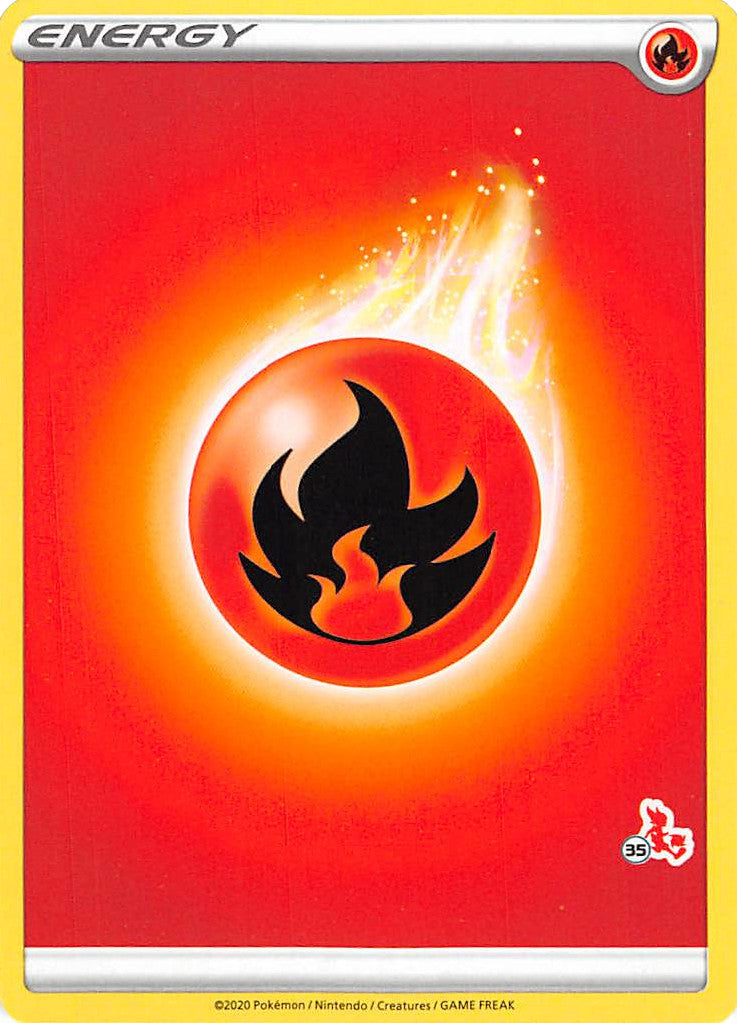 Fire Energy (Cinderace Stamp #35) [Battle Academy 2022] | Gam3 Escape