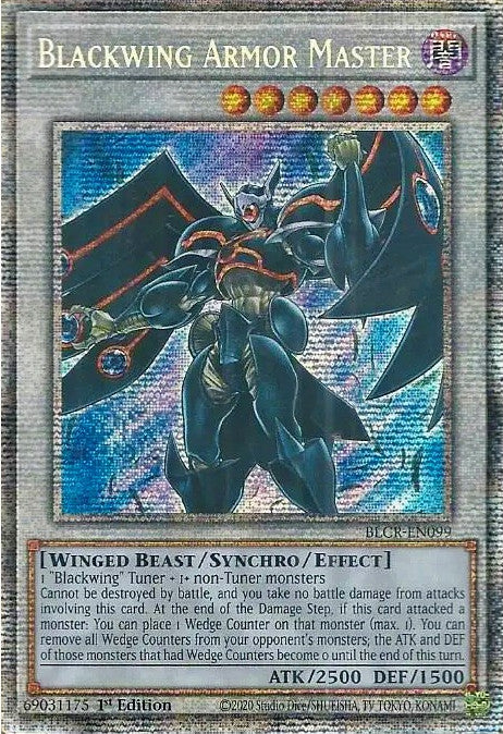 Blackwing Armor Master [BLCR-EN099] Starlight Rare | Gam3 Escape