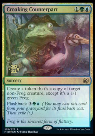 Croaking Counterpart [Innistrad: Midnight Hunt Prerelease Promos] | Gam3 Escape